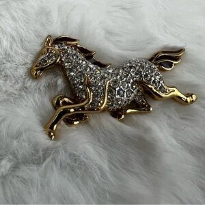 Vintage Attwood & Sawyer Galloping Horse Brooch.